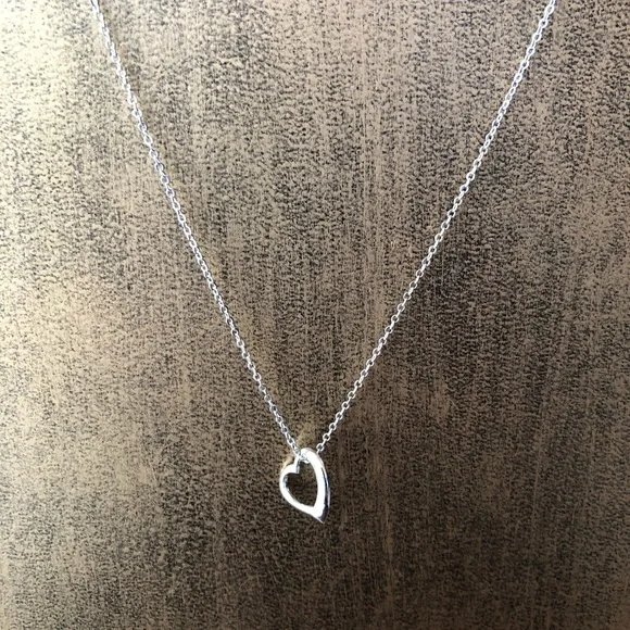 Free with any purchase! Silver plated brass tiny floating heart 18” necklace - Picture 3 of 7